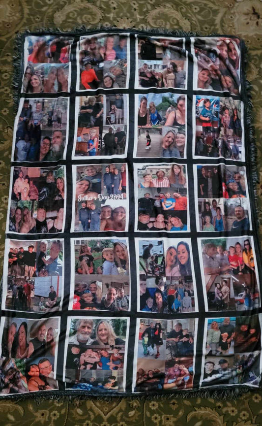 Personalized 80 Pictures Blanket