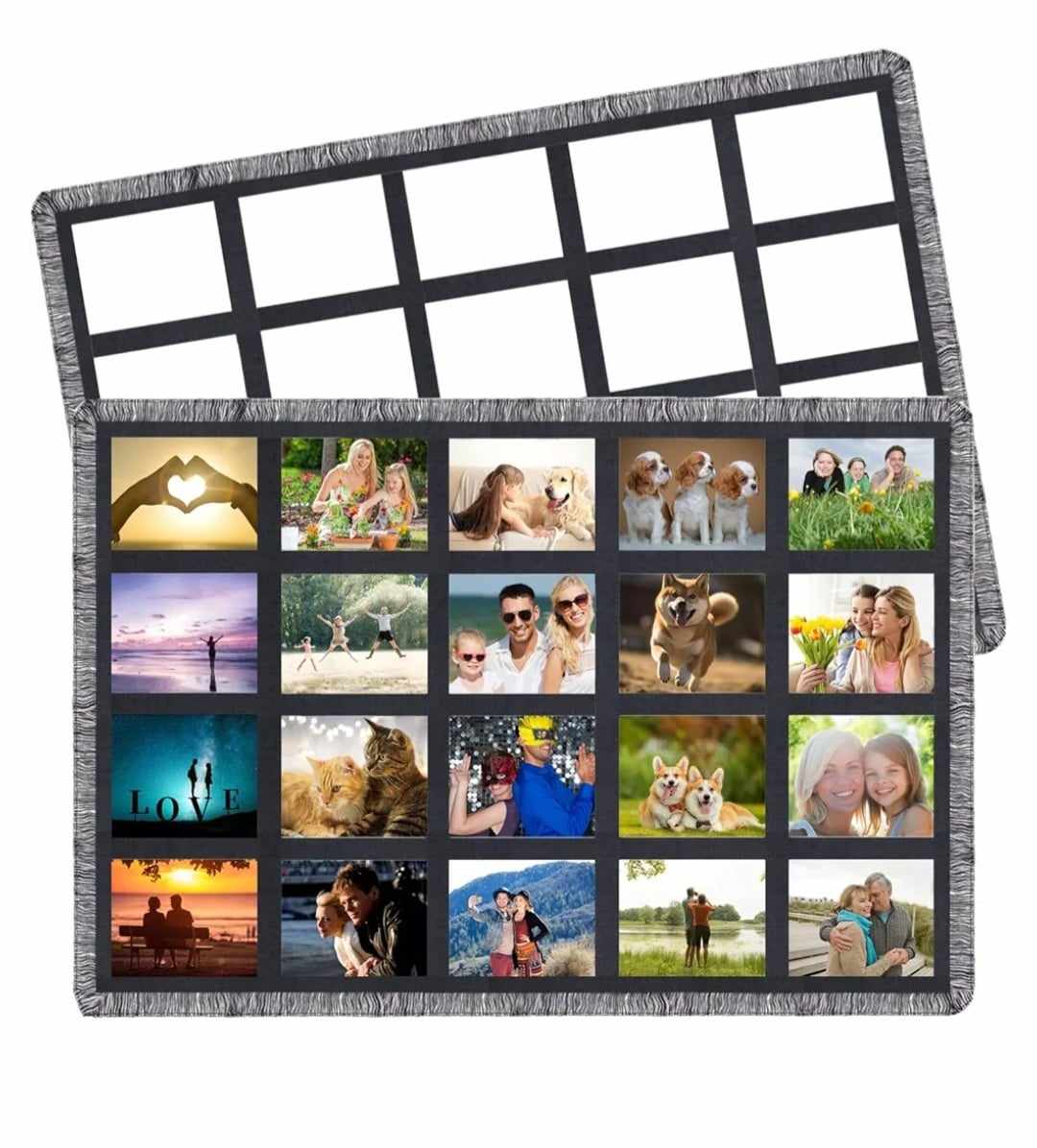 Personalized 80 Pictures Blanket