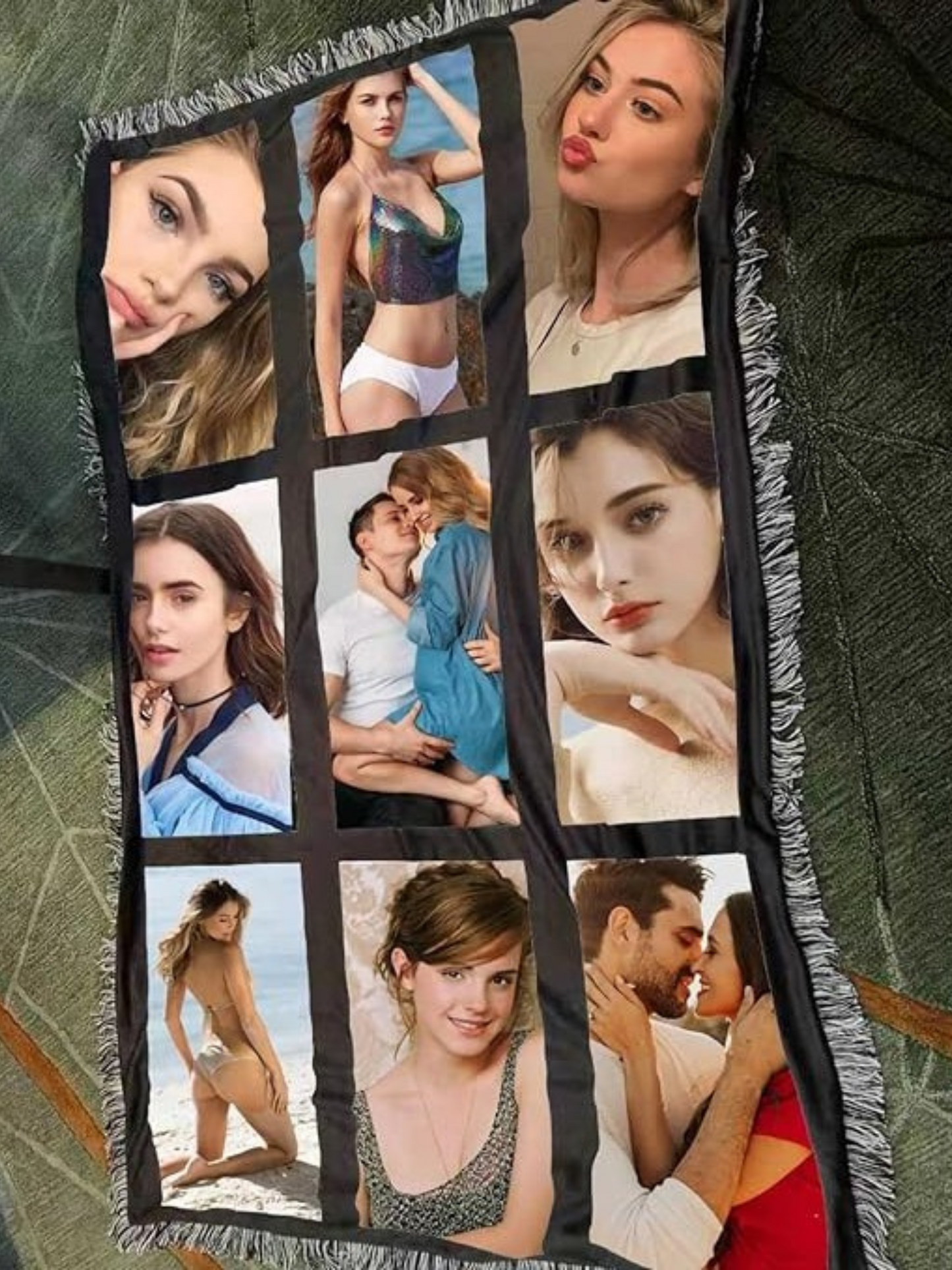 9 Pictures Personalized  Blanket