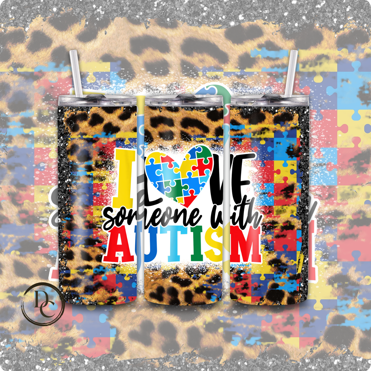 AUTISM DIFFERENT IS BEAUTIFUL 20 oz Custom Sublimation Tumbler Stainless Steel 12