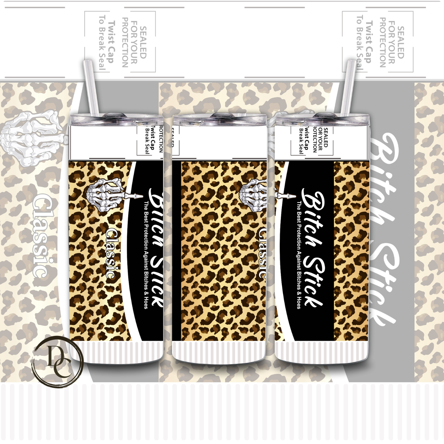 Bitch Stick 20 oz Custom Sublimation Tumbler Stainless Steel 19