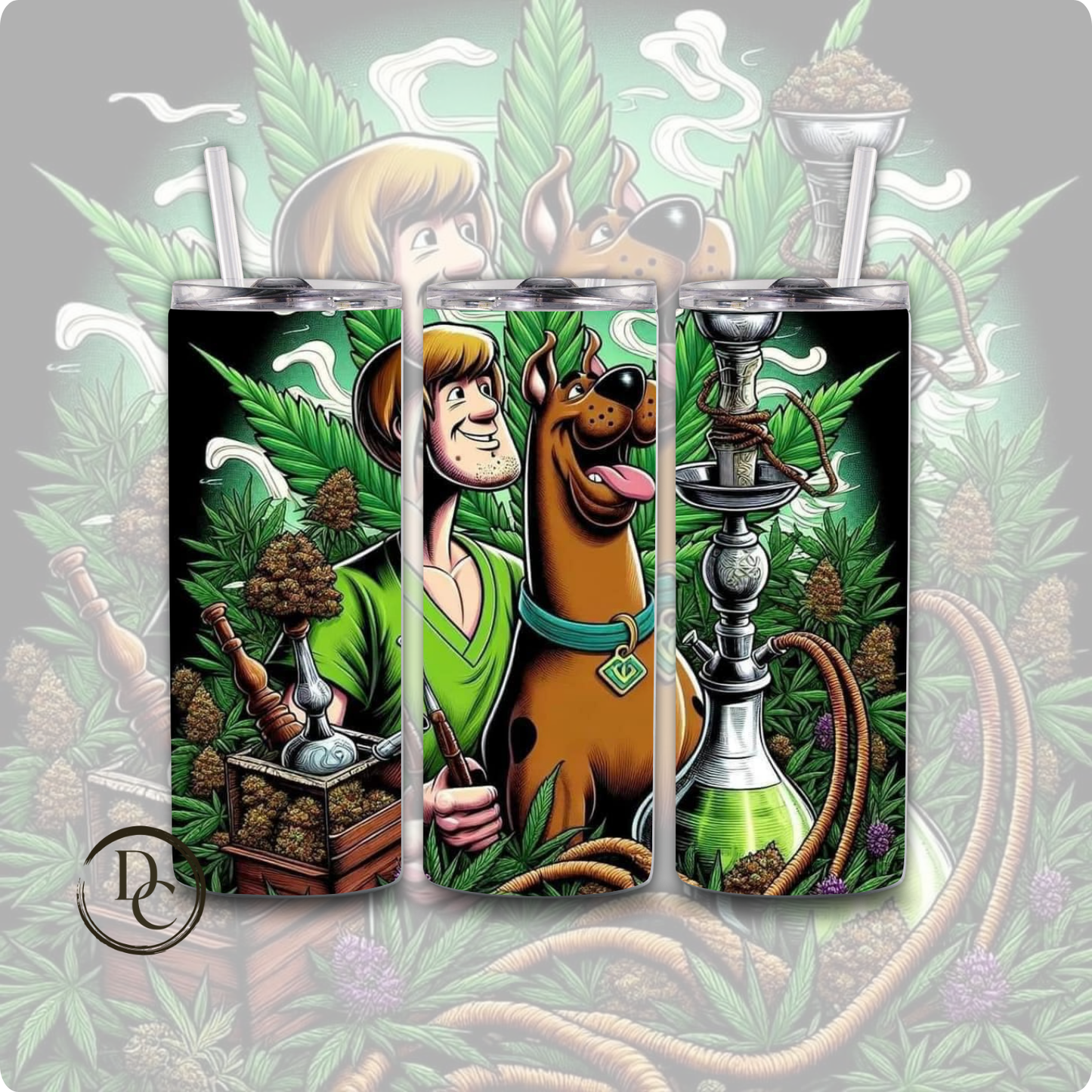 Skull CANNABIS/ Weed /420/20 oz Custom Sublimation Tumbler Stainless Steel 5