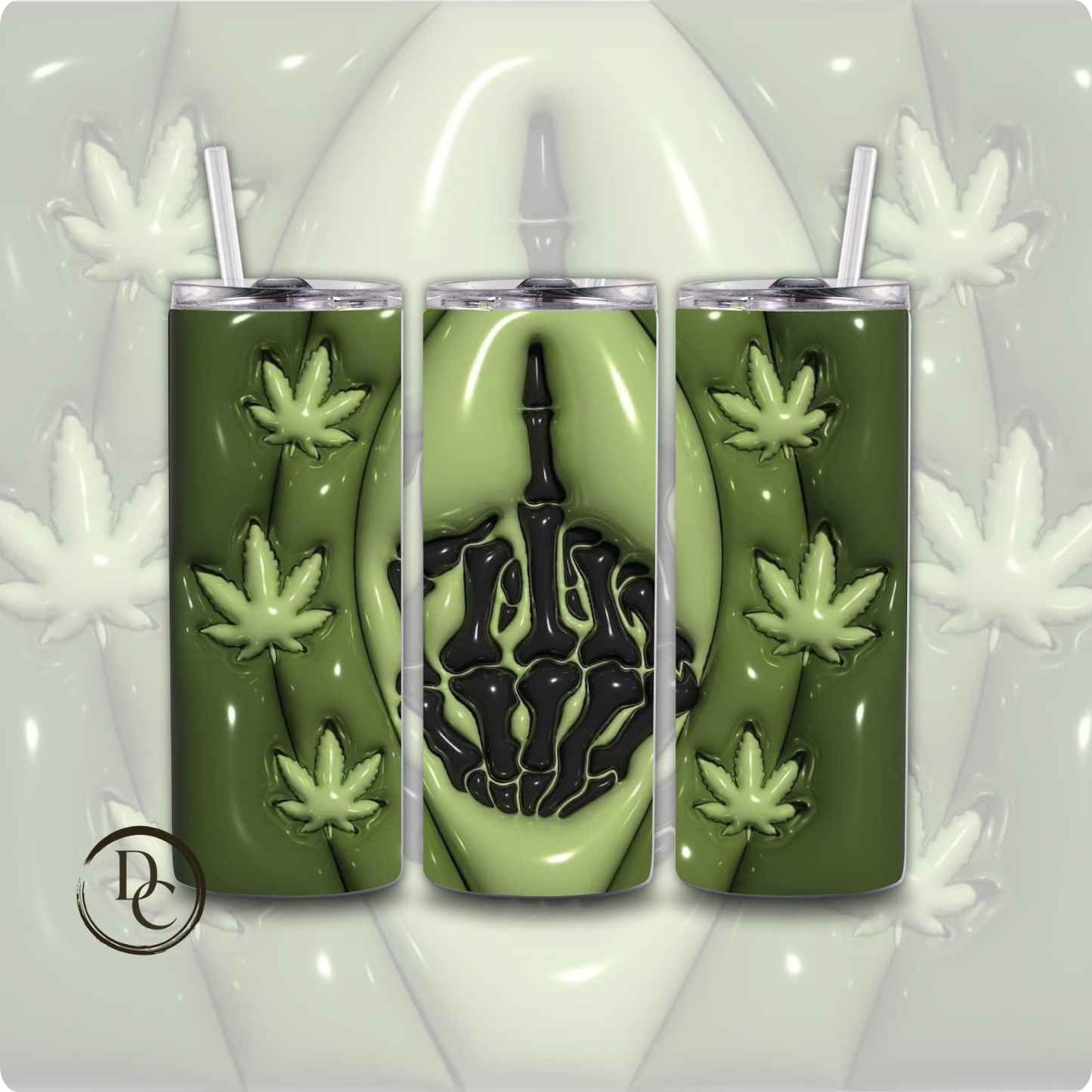 Alice CANNABIS/ Weed /420/20 oz Custom Sublimation Tumbler Stainless Steel 13