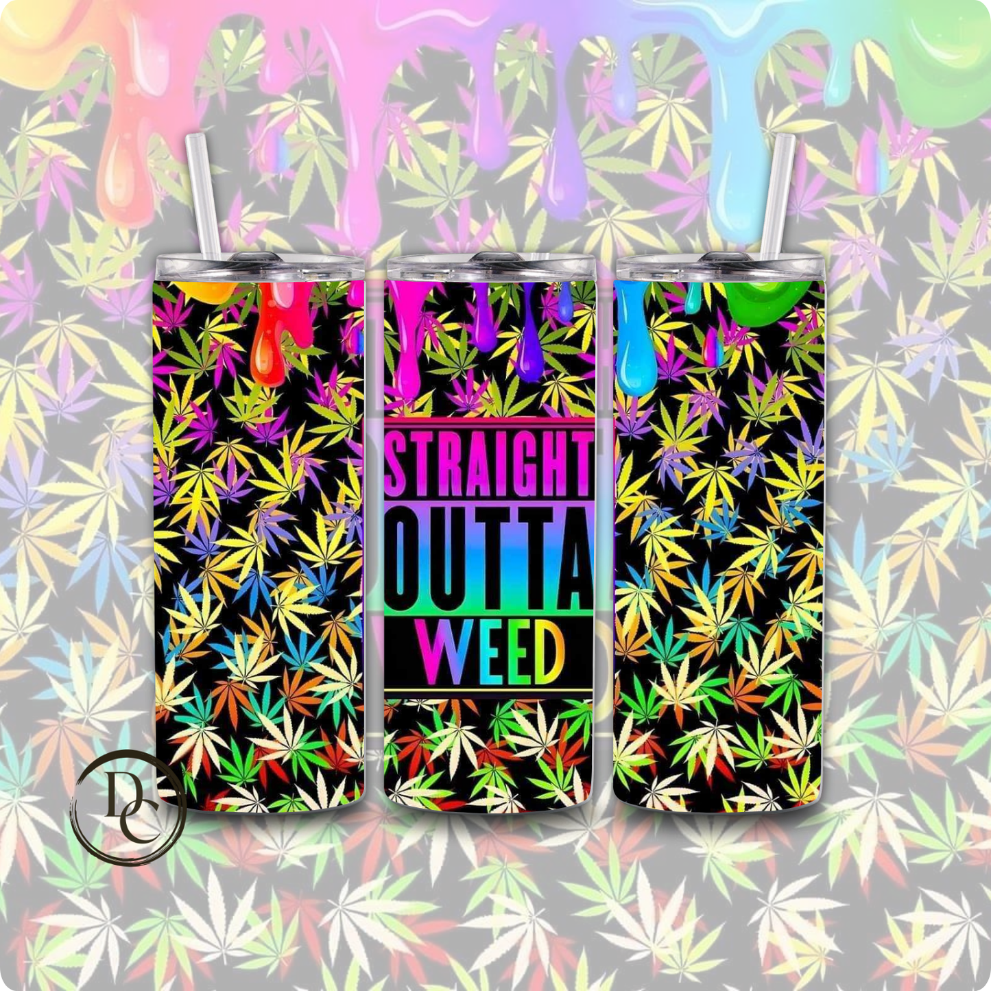 Alice CANNABIS/ Weed /420/20 oz Custom Sublimation Tumbler Stainless Steel 13