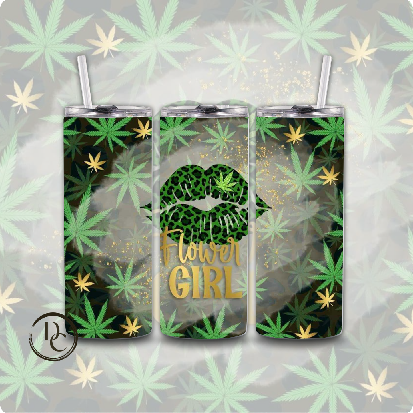 High Life CANNABIS/ Weed /420/20 oz Custom Sublimation Tumbler Stainless Steel 26