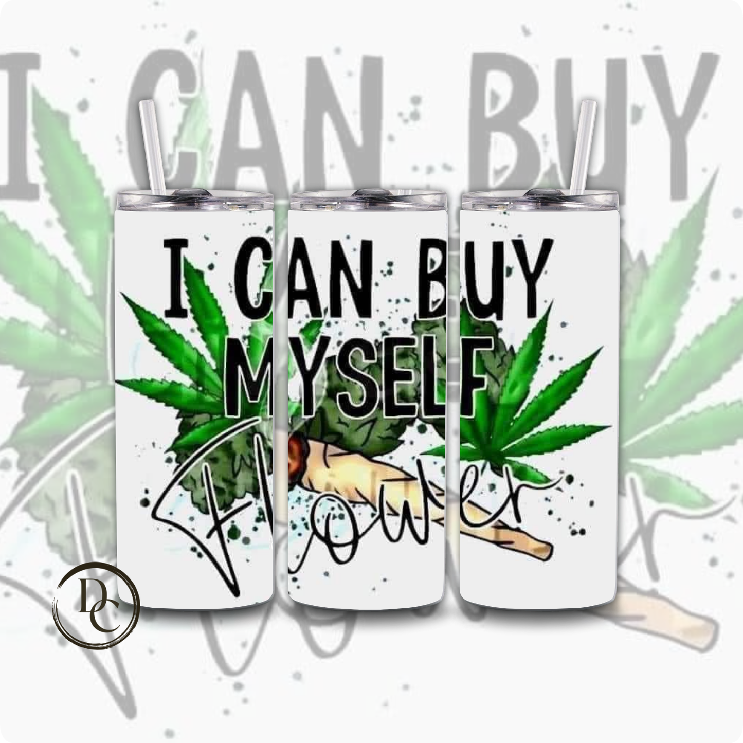 High Life CANNABIS/ Weed /420/20 oz Custom Sublimation Tumbler Stainless Steel 26