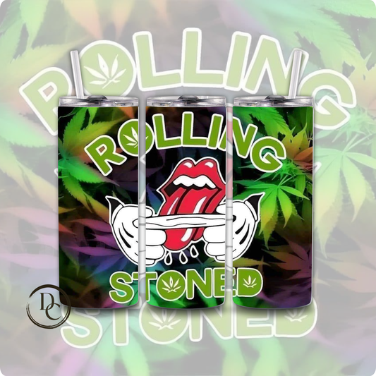 ROLLING STONE CANNABIS/ Weed /420/20 oz Custom Sublimation Tumbler Stainless Steel 31