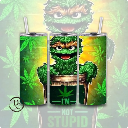 I'm A Stoned Not Stupid CANNABIS/ Weed /420/20 oz Custom Sublimation Tumbler Stainless Steel 35