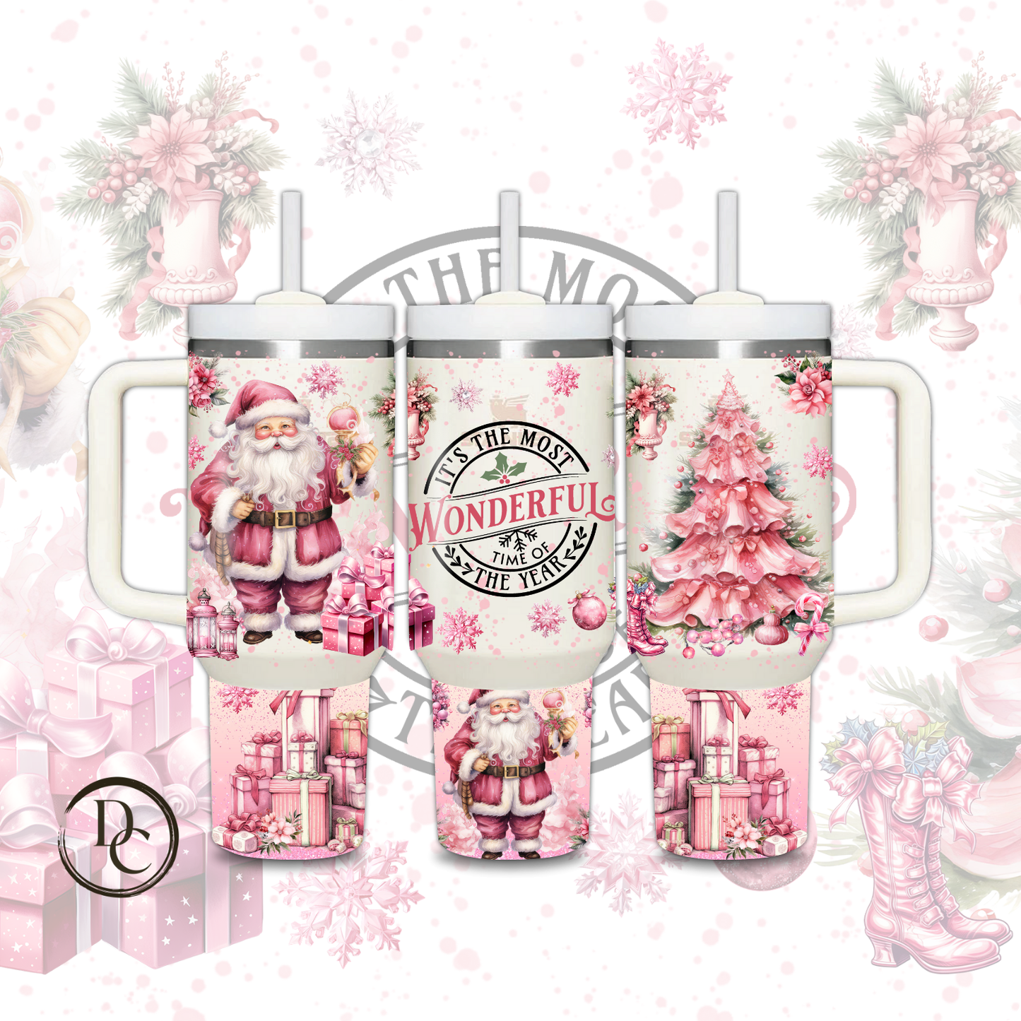 It's The Most Wonderful Time Of the year Christmas Holiday 30 oz & 40 Oz Custom Sublimation Tumbler Stainless Steel# 15