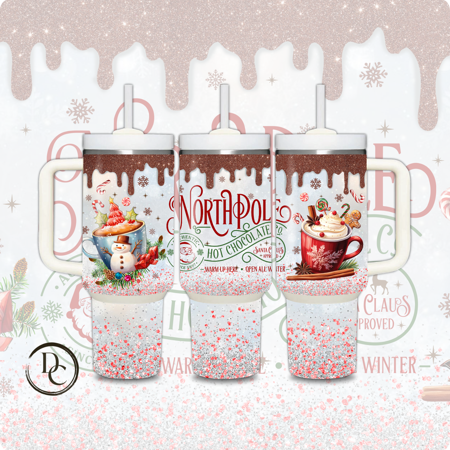 It's The Most Wonderful Time Of the year Christmas Holiday 30 oz & 40 Oz Custom Sublimation Tumbler Stainless Steel# 15