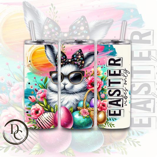 Easter Vibes ONLY 20 Oz Custom Sublimation Tumbler Stainless Steel Insulated