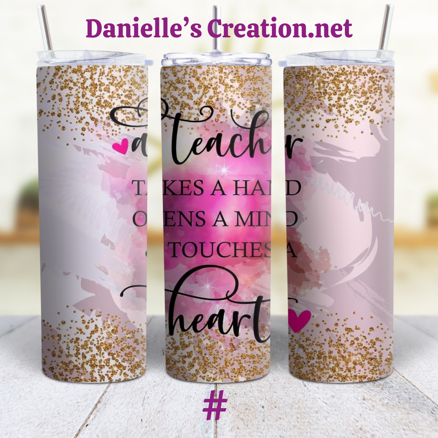 Teacher Life Teacher 20 oz Custom Sublimation Tumbler Stainless Steel 7