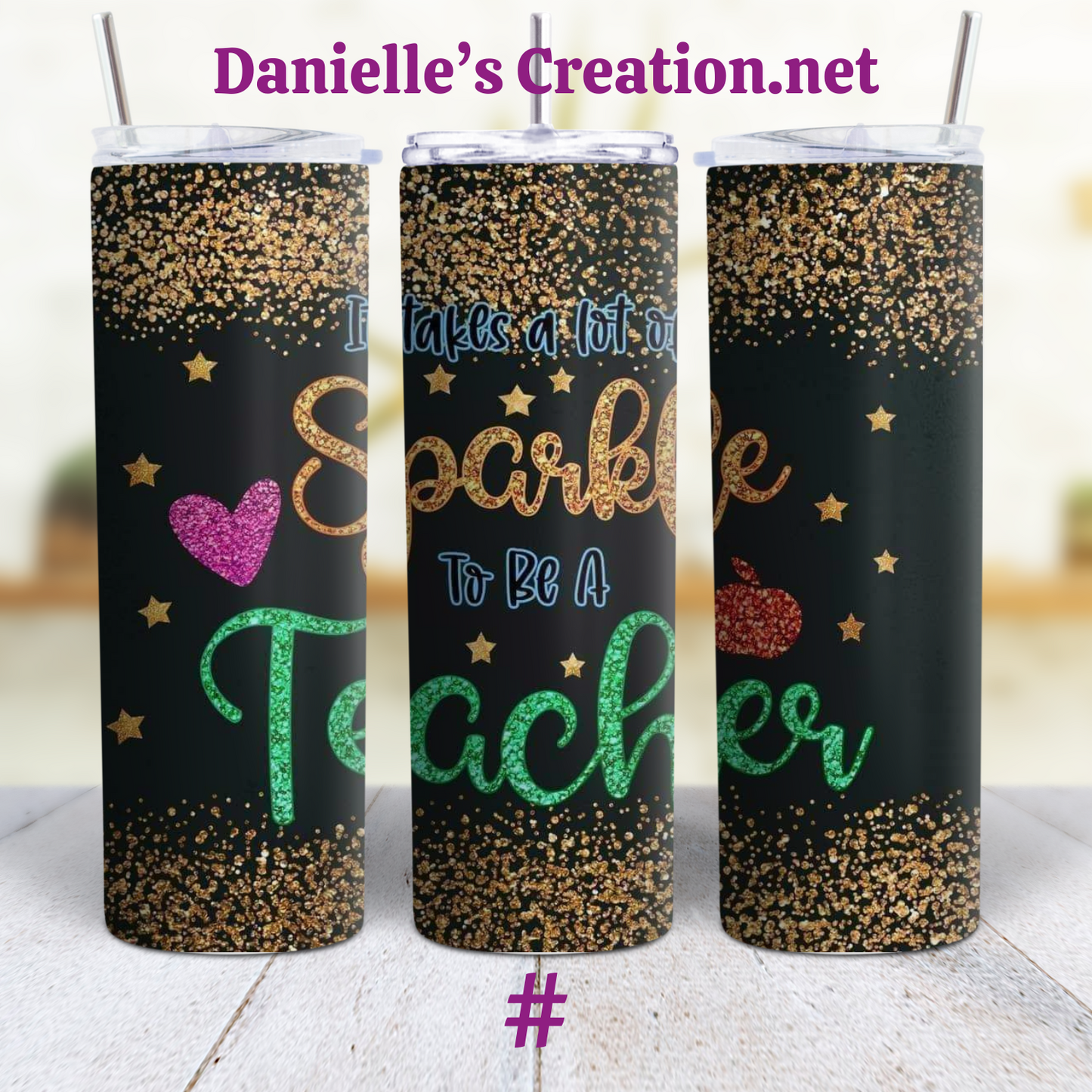 Teacher Life Teacher 20 oz Custom Sublimation Tumbler Stainless Steel 7