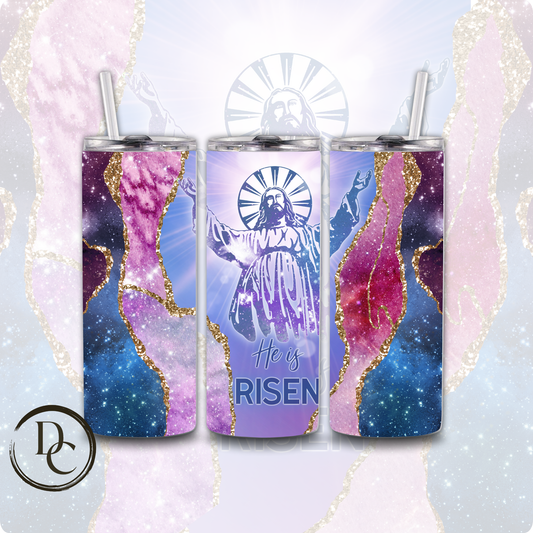 He Is Risen Religious 20 oz Custom Sublimation Tumbler Stainless Steel Insulated 