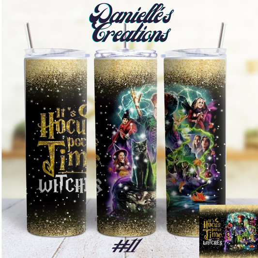 Hocus Pocus Halloween 20 oz Custom Sublimation Tumbler Stainless Steel 11