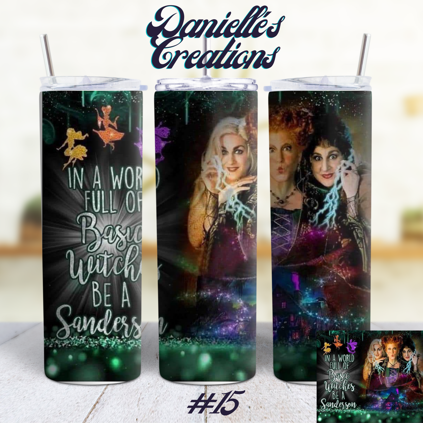 Hocus Pocus Halloween 20 oz Custom Sublimation Tumbler Stainless Steel 20