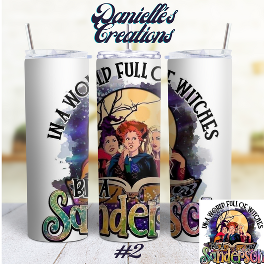 Hocus Pocus Halloween 20 oz Custom Sublimation Tumbler Stainless Steel 2