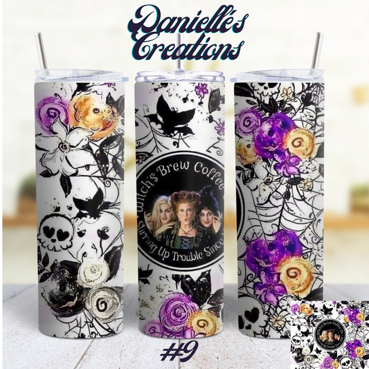 Hocus Pocus Halloween 20 oz Custom Sublimation Tumbler Stainless Steel 9