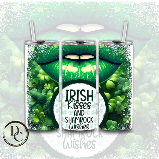 Irish Kisses and Shamrock Wishes 20oz Tumbler