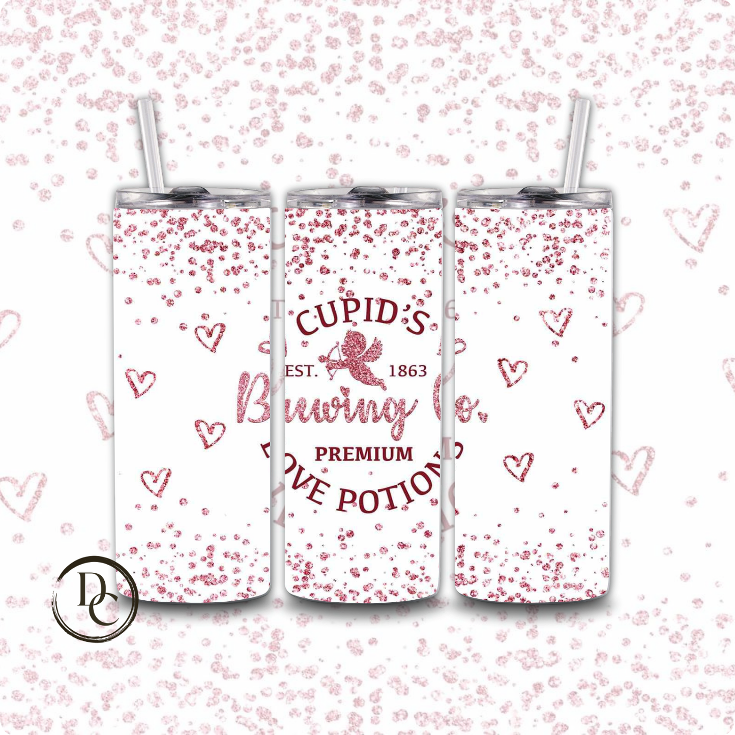 Love Postion Valentines 20 oz Custom Sublimation Tumbler Stainless Steel 4