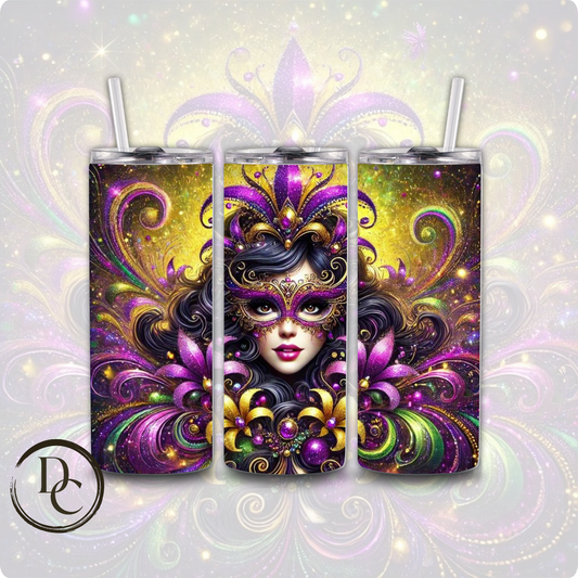 Mardi Gras 20 oz Custom Sublimation Tumbler Stainless Steel3