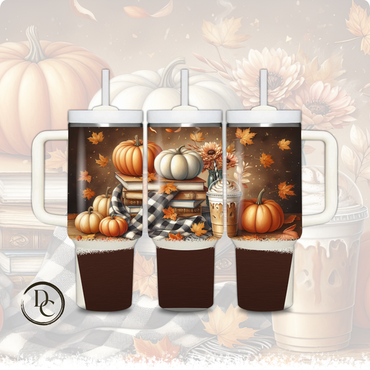 Pumpkin Coffee 30 oz & 40 Oz Custom Sublimation Tumbler Stainless Steel Insulated #3