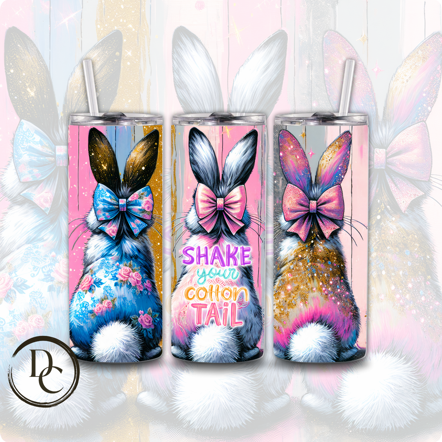 Shake Your Cotton Tail 20 Oz Custom Sublimation Tumbler Stainless Steel Insulated