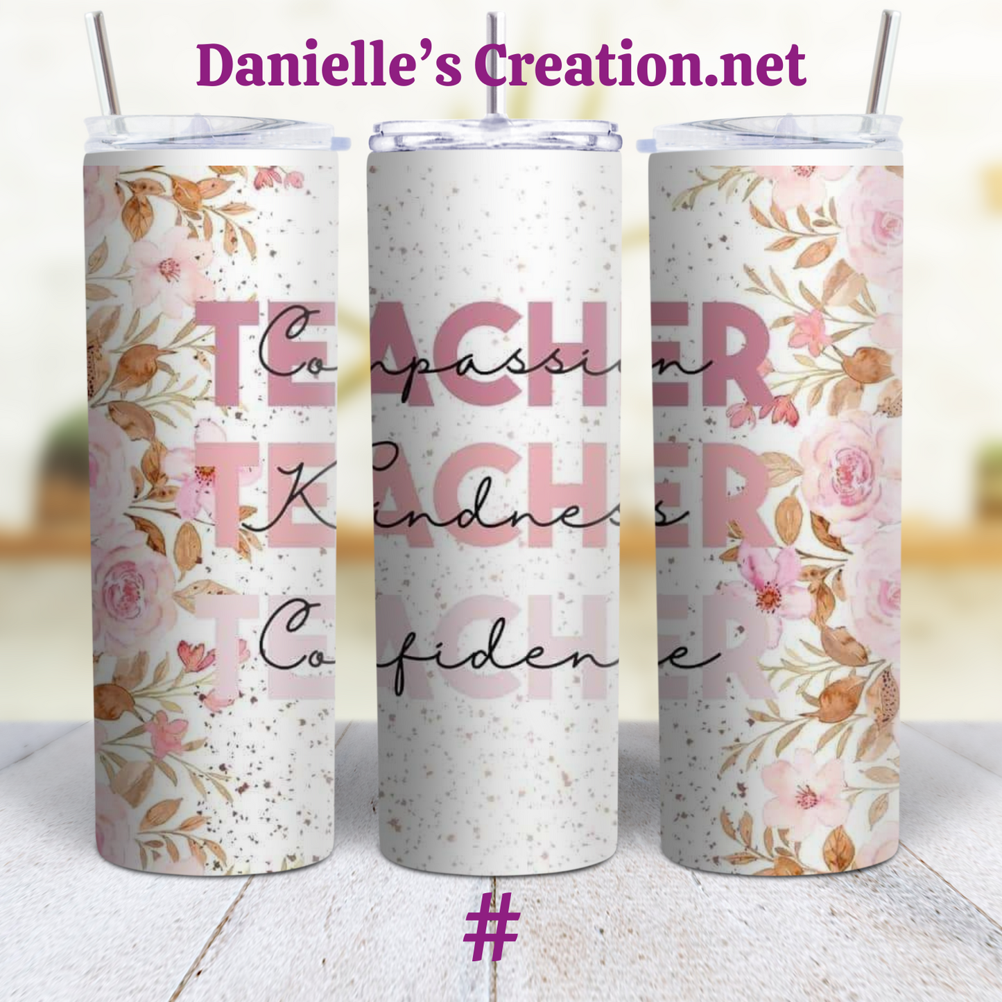 Teacher Life Teacher 20 oz Custom Sublimation Tumbler Stainless Steel 20