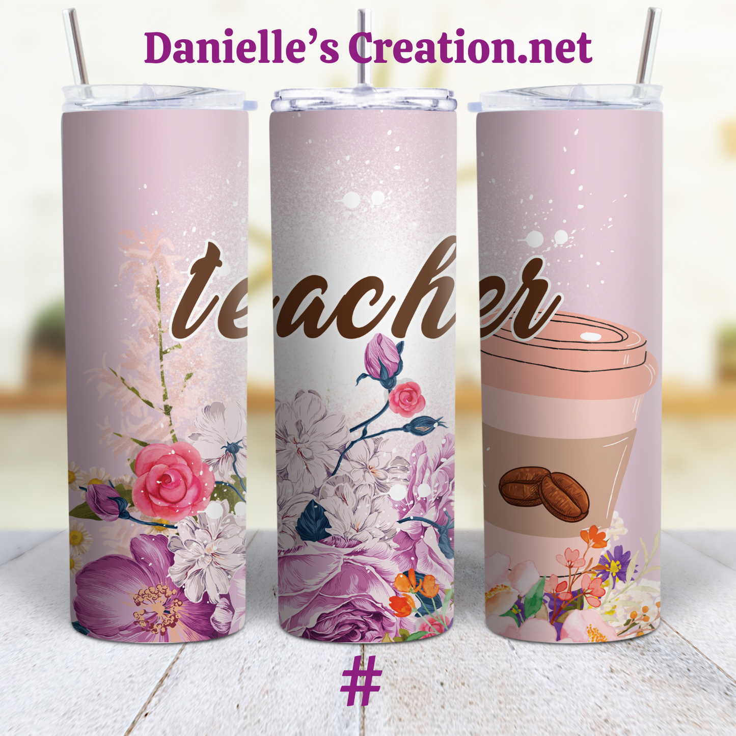 Teacher Life Teacher 20 oz Custom Sublimation Tumbler Stainless Steel 21