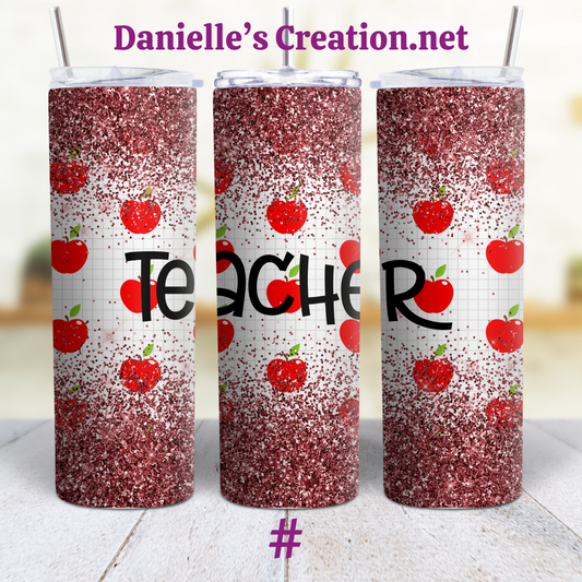 Teacher Life Teacher 20 oz Custom Sublimation Tumbler Stainless Steel 29