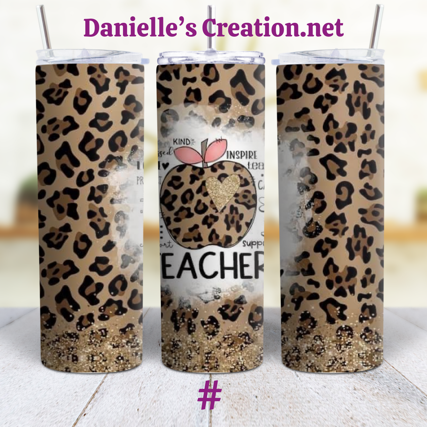 Teacher Life Teacher 20 oz Custom Sublimation Tumbler Stainless Steel 4