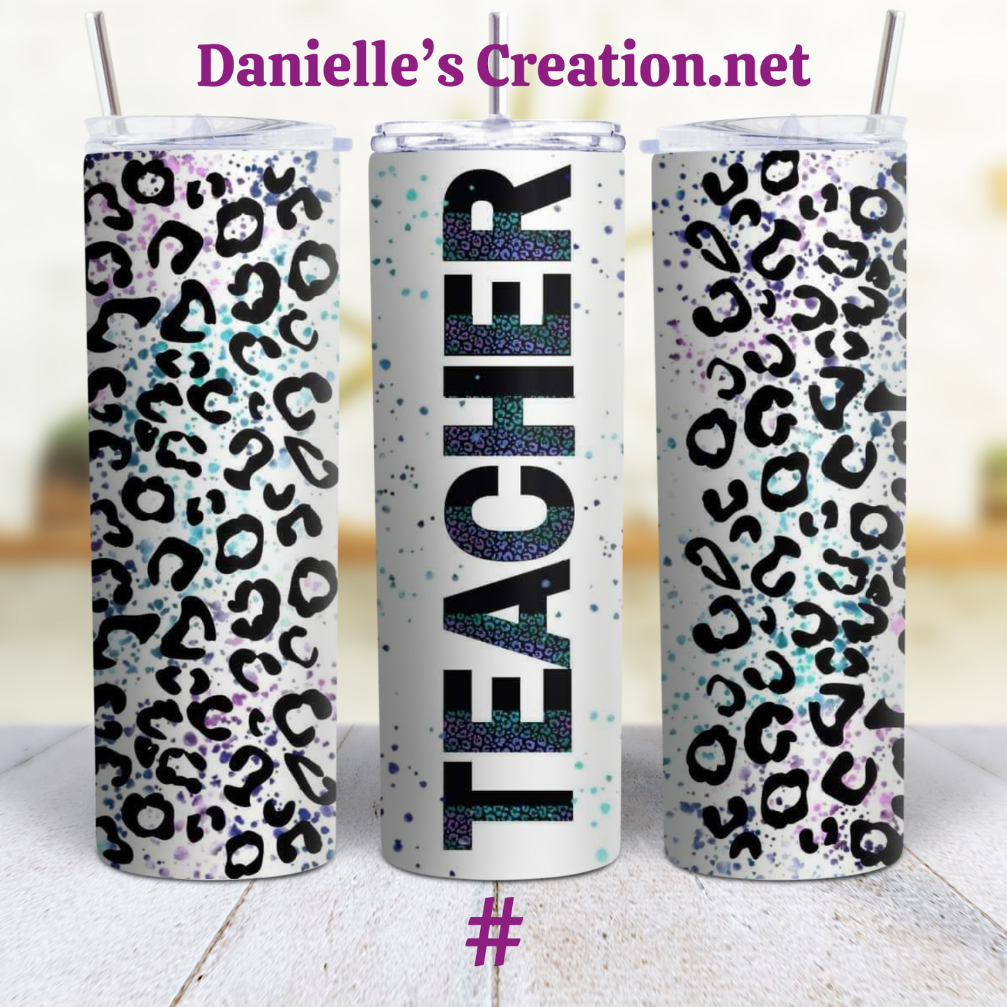 Teacher Rainbow 20 oz Custom Sublimation Tumbler Stainless Steel