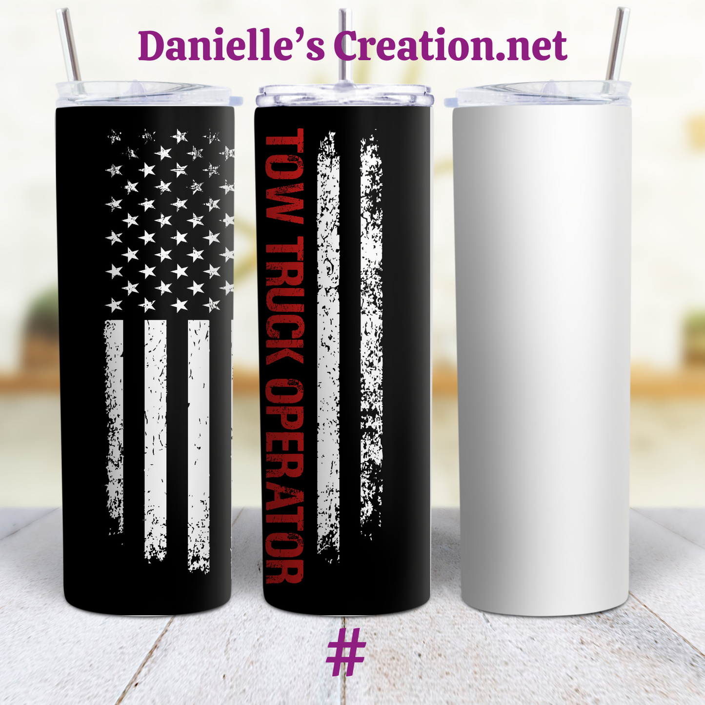 I can't Fix Stupid/ Tow Truck Driver Life Custom Sublimation Tumbler Stainless Steel Insulated