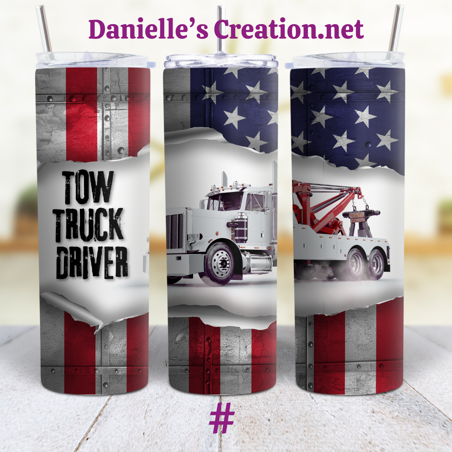 I can't Fix Stupid/ Tow Truck Driver Life Custom Sublimation Tumbler Stainless Steel Insulated