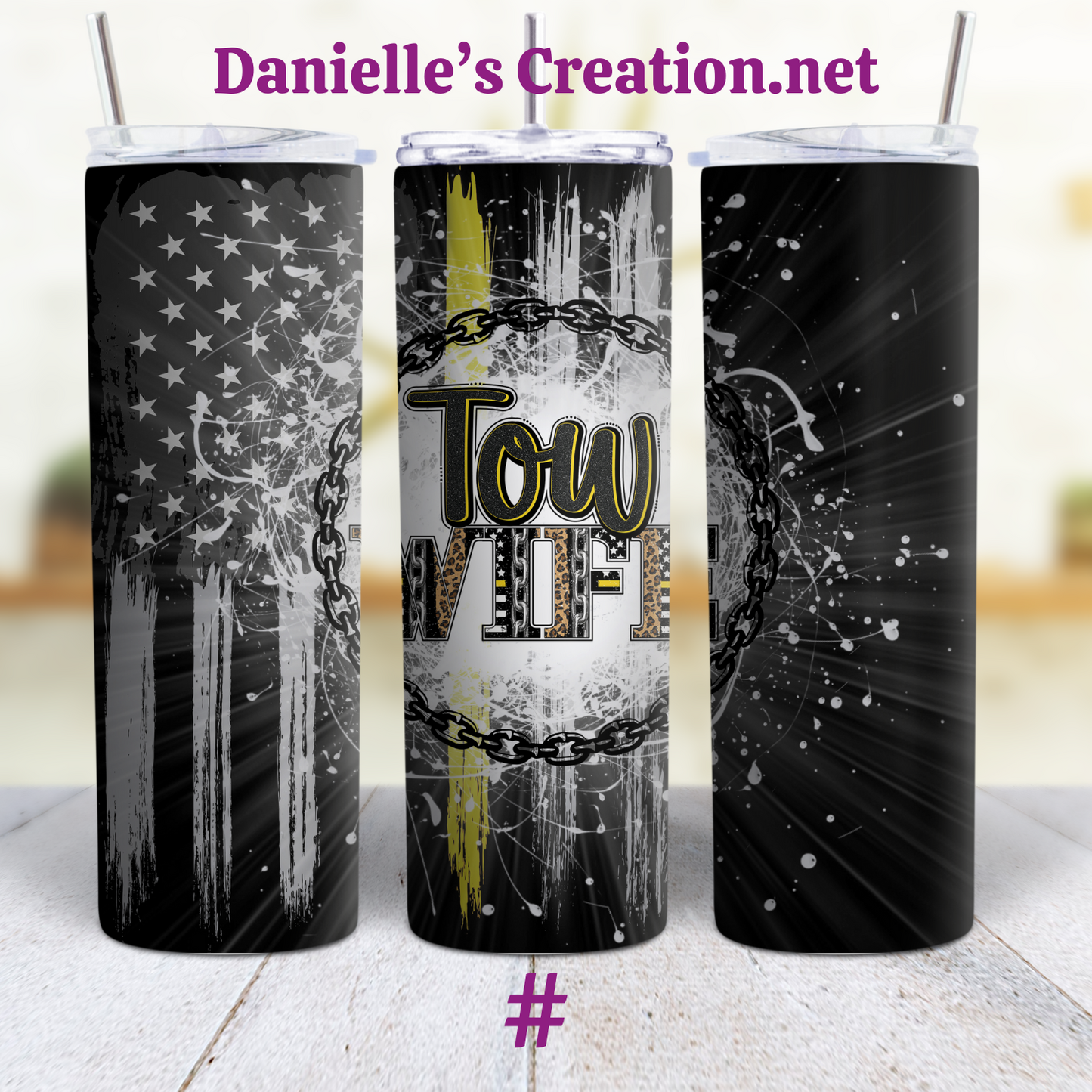 I Can't fix Stupid / Tow Truck Driver Life Custom Sublimation Tumbler Stainless Steel Insulated