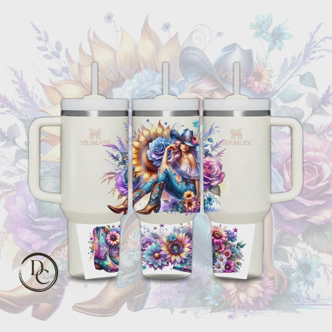 Cowgirl 30 oz & 40 Oz Custom Sublimation Tumbler Stainless Steel Insulated